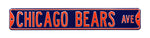 Chicago Bears Steel Street Sign-CHICAGO BEARS AVE