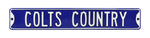 Indianapolis Colts Steel Street Sign-COLTS COUNTRY
