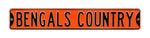 Cincinnati Bengals Steel Street Sign-BENGALS COUNTRY