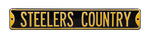 Pittsburgh Steelers Steel Street Sign-STEELERS COUNTRY