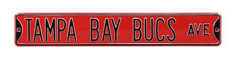 Tampa Bay Bucs Steel Street Sign-TAMPA BAY BUCS AVE