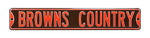 Cleveland Browns Steel Street Sign-BROWNS COUNTRY