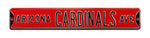 Arizona Cardinals Steel Street Sign-ARIZONA CARDINALS AVE