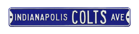 Indianapolis Colts Steel Street Sign-INDIANAPOLIS COLTS AVE