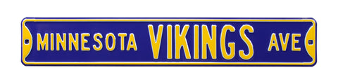 Minnesota Vikings Steel Street Sign-MINNESOTA VIKINGS AVE