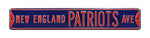 New England Patriots Steel Street Sign-NEW ENGLAND PATRIOTS AVE