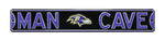 Baltimore Ravens Steel Street Sign with Logo-MAN CAVE