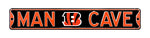 Cincinnati Bengals Steel Street Sign with Logo-MAN CAVE