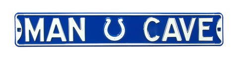 Indianapolis Colts Steel Street Sign with Logo-MAN CAVE