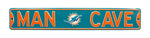 Miami Dolphins Steel Street Sign with Logo-MAN CAVE