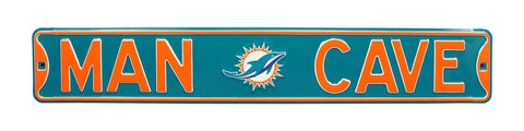 Miami Dolphins Steel Street Sign with Logo-MAN CAVE