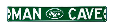 New York Jets Steel Street Sign with Logo-MAN CAVE