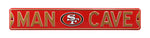 San Francisco 49ers Steel Street Sign with Logo-MAN CAVE