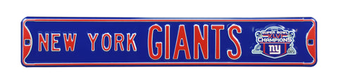New York Giants Steel Street Sign with Logo-NEW YORK GIANTS SB-XLVI
