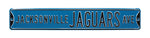 Jacksonville Jaguars Steel Street Sign-JACKSONVILLE JAGUARS AVE