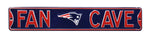New England Patriots Steel Street Sign with Logo-FAN CAVE