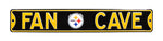 Pittsburgh Steelers Steel Street Sign with Logo-FAN CAVE