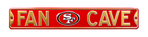 San Francisco 49ers Steel Street Sign with Logo-FAN CAVE