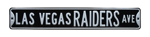 Las Vegas Raiders Steel Street Sign-LAS VEGAS RAIDERS AVE