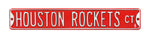 Houston Rockets Steel Street Sign-HOUSTON ROCKETS CT