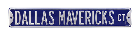 Dallas Mavericks Steel Street Sign-DALLAS MAVERICKS CT