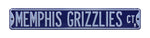 Memphis Grizzlies Steel Street Sign-MEMPHIS GRIZZLIES CT