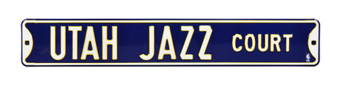 Utah Jazz Steel Street Sign-UTAH JAZZ COURT
