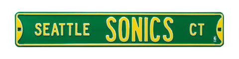 Seattle Sonics Steel Street Sign-SEATTLE SONICS CT