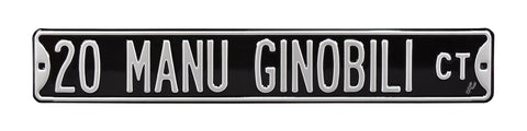 San Antonio Spurs Steel Street Sign-20 MANU GINOBILI CT