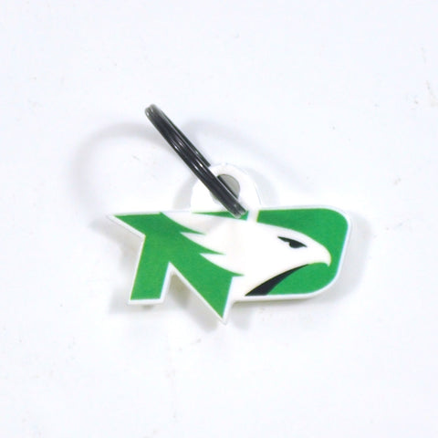 North Dakota Laser Cut Logo Steel Key Ring-Fighting Hawks