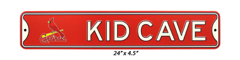 St Louis Cardinals 24 "Steel Kid Cave Sign