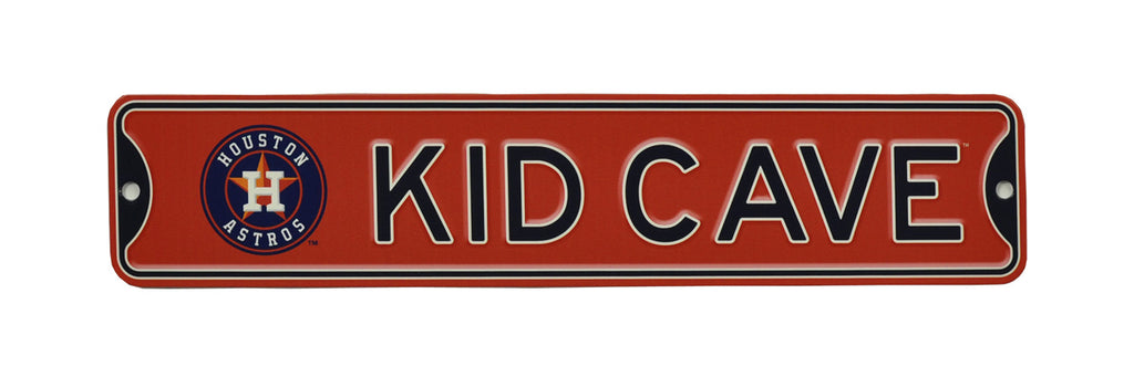 Houston Astros - Kid Cave - Steel Street Sign