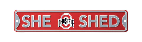 Ohio State Buckeyes  Steel She Shed Sign