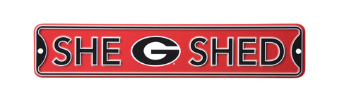 Georgia Bulldogs  Steel She Shed Sign