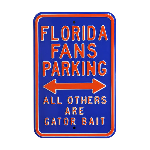 Florida Gators Steel Parking Sign-Gator Bait