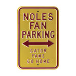 Florida State Seminoles Steel Parking Sign-Gators Go Home