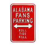 Alabama Crimson Tide Steel Parking Sign-Roll Tide