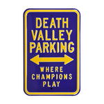 LSU Tigers Steel Parking Sign-Death Valley