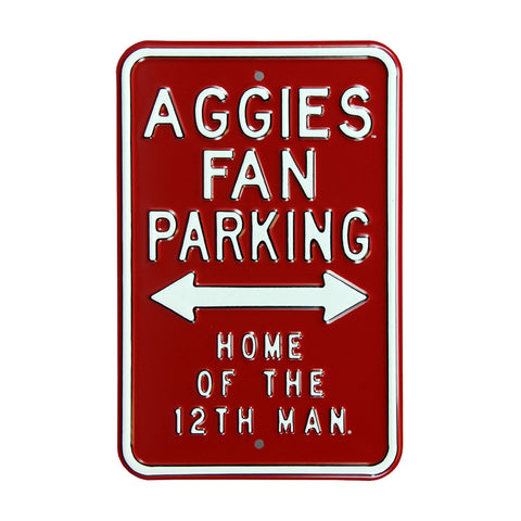 Texas A&M Aggies Steel Parking Sign-12th Man