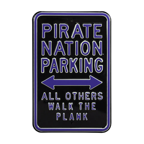 East Carolina Pirates Steel Parking Sign-Pirate Nation