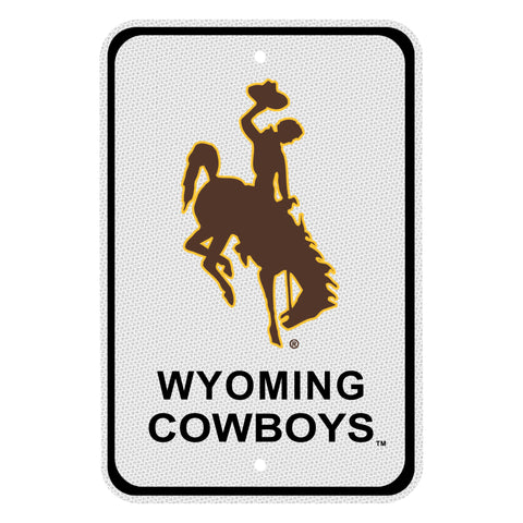 Wyoming Cowboys  Reflective Aluminum Parking Sign