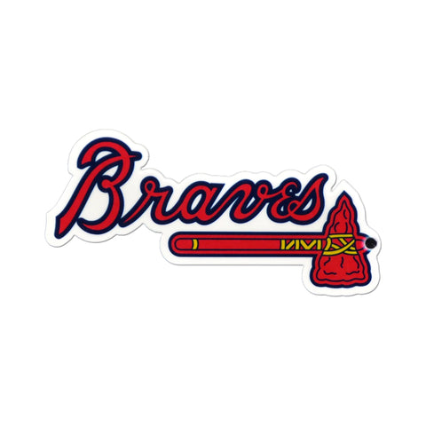 Atlanta Braves Laser Cut Logo Steel Magnet-Primary Logo