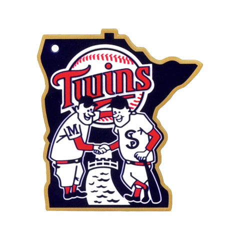 Minnesota Twins Laser Cut Logo Steel Magnet-Minnie & Paul