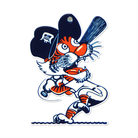 Detroit Tigers Laser Cut Logo Steel Magnet-Swinging Kitty