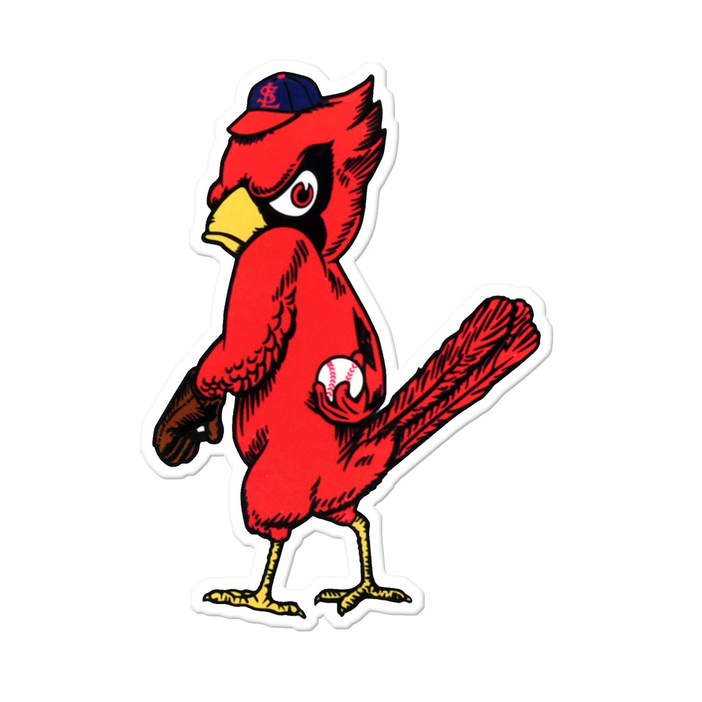 Retro cardinal batting logo  St louis cardinals baseball, St louis  baseball, Baseball teams logo