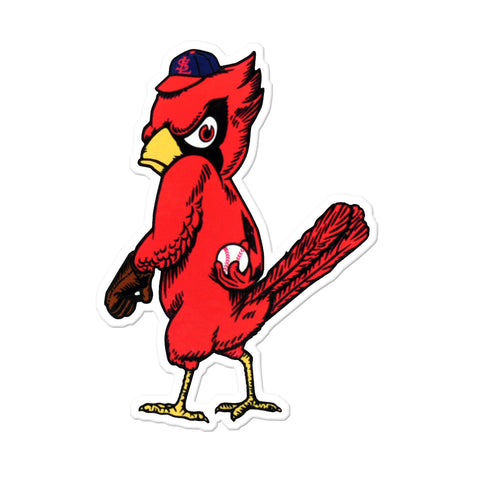St Louis Cardinals Laser Cut Logo Steel Magnet-Angry Bird