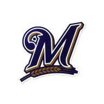 Milwaukee Brewers Laser Cut Logo Steel Magnet-M Logo through 2019