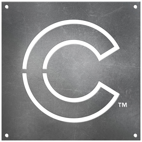 Chicago Cubs Laser Cut Raw Steel Sign Spirit Size-C Cap Logo