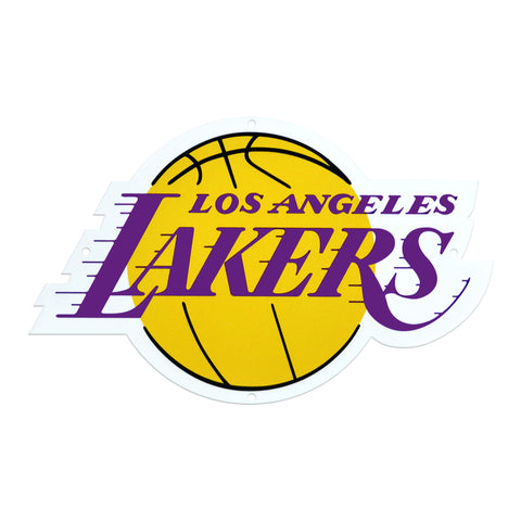 Los Angeles Lakers Laser Cut Steel Logo Statement Size-Primary Logo