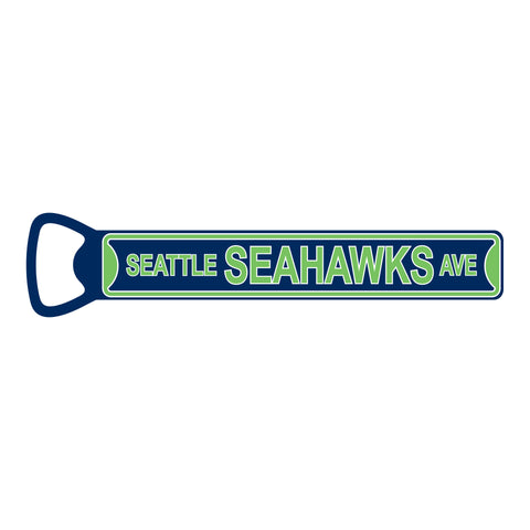 Seattle Seahawks  Steel Bottle Opener 7" Magnet